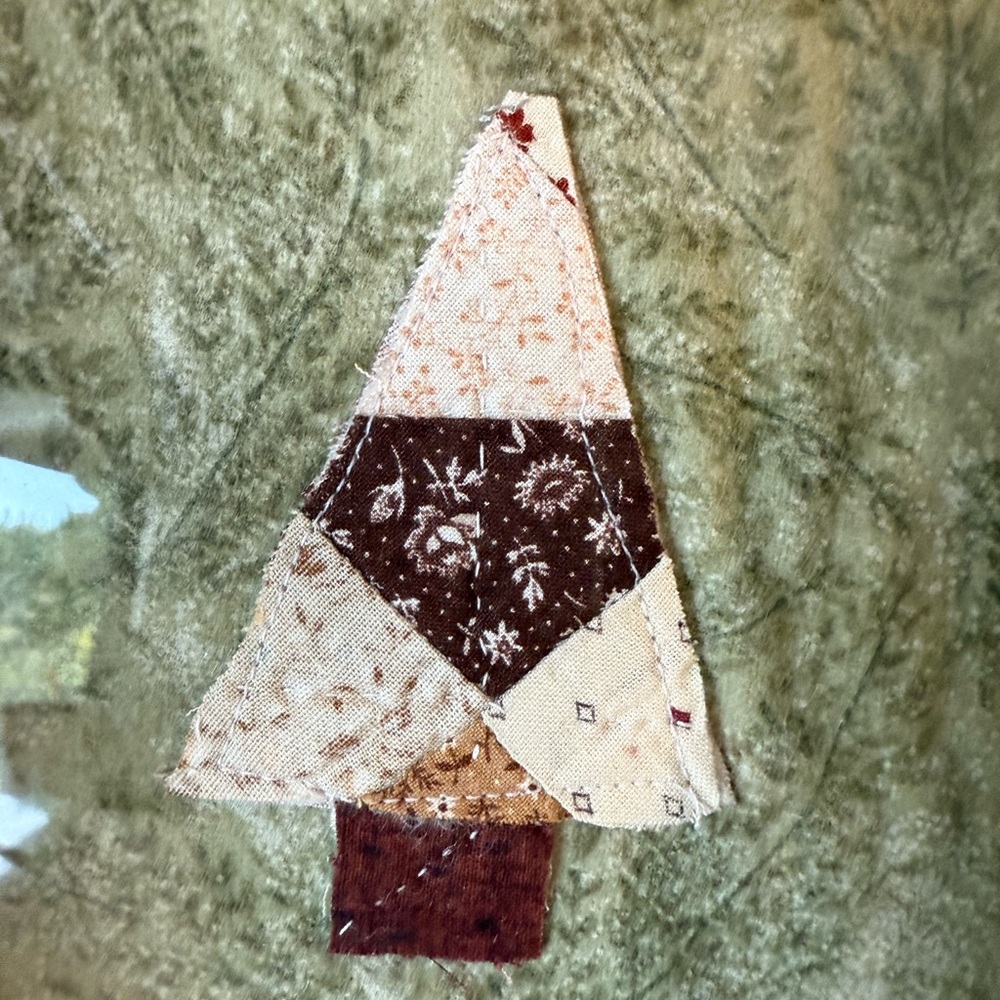 Rustic Patchwork Tree‎ Framed Art Set - Picture 10 of 11